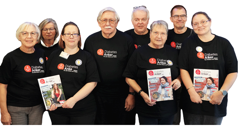Der Diabetes-Anker Selbsthilfegruppenleiter mit dem Diabetes-Anker
