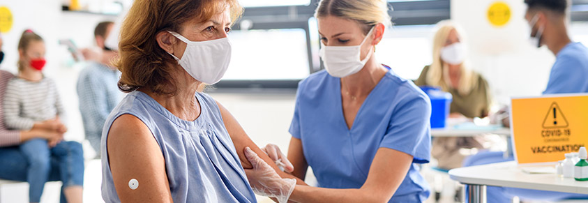 Impfung Frau mit Diabetes