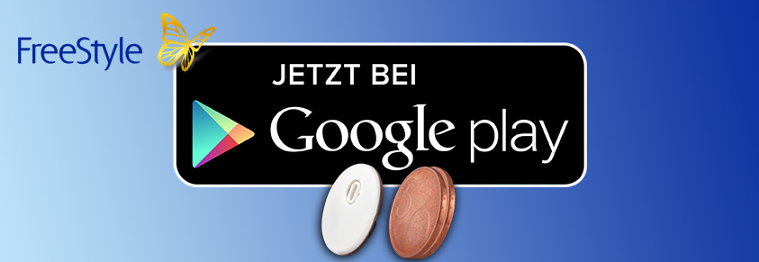Google Playstore-Logo und Freestyle-Sensor