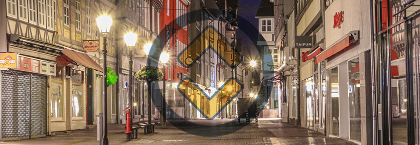 Die Wolfenbütteler City im Zeichen unseres Logos
