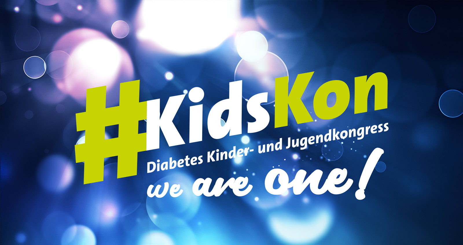 Das Logo des #Kidskon mit dem Motto "We are one"