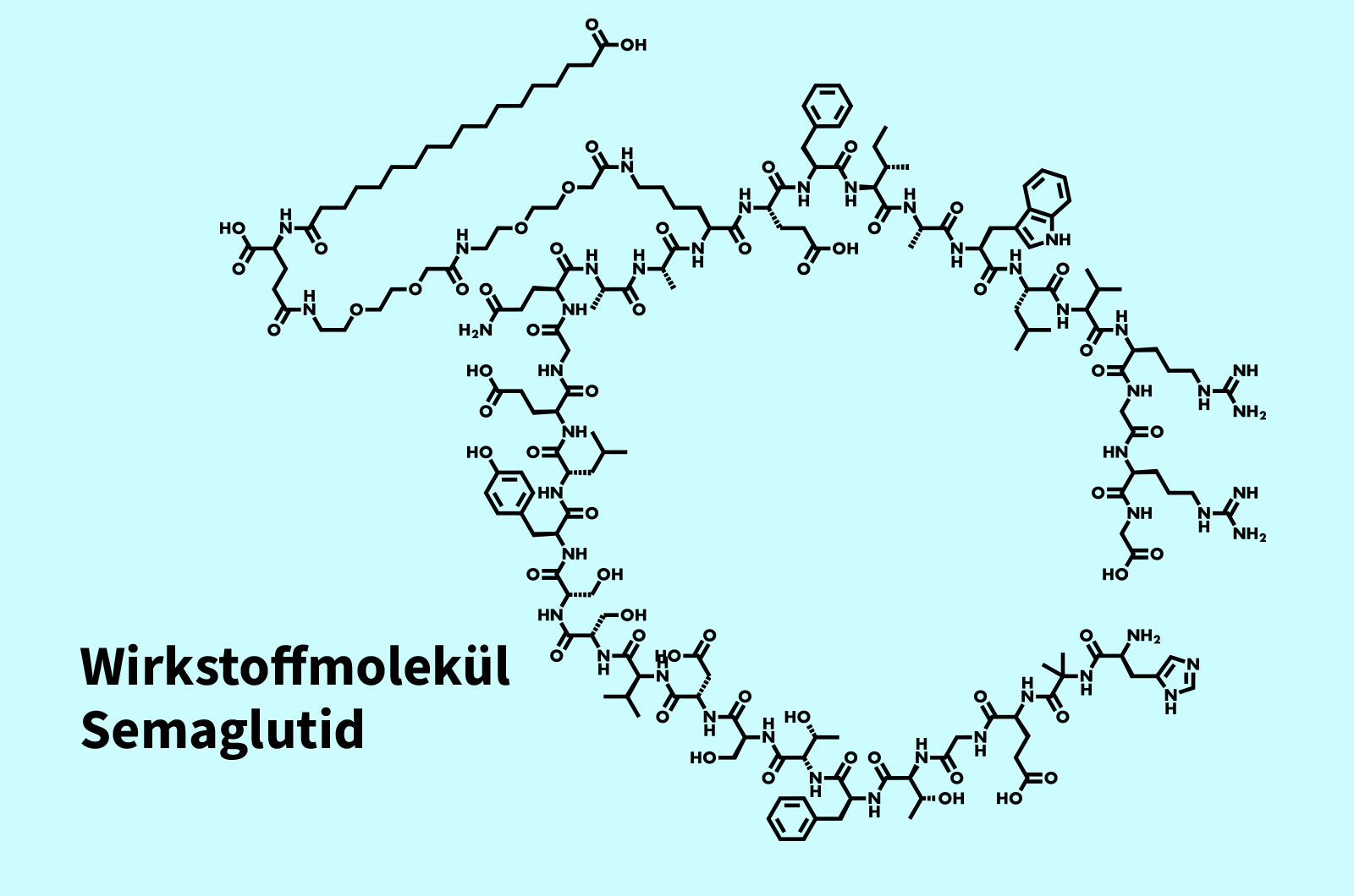 Semaglutid-Molekül