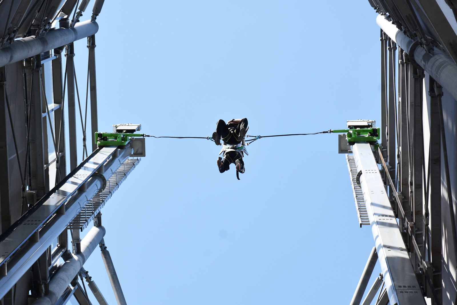 Ultrashot vom Boden aus Tandem im Ultrashot von unten