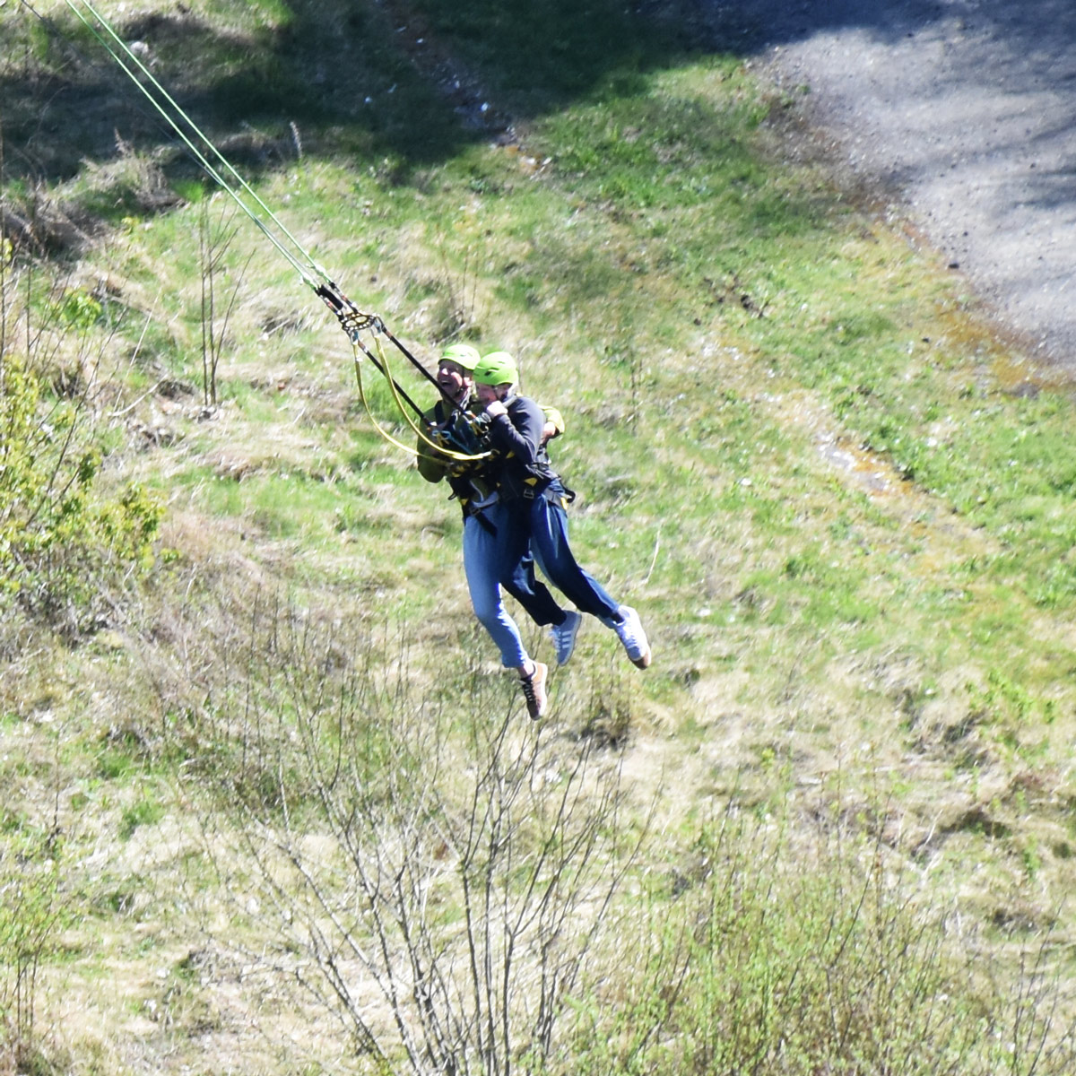 Pendeln beim Gigaswing Pendeln am Seil