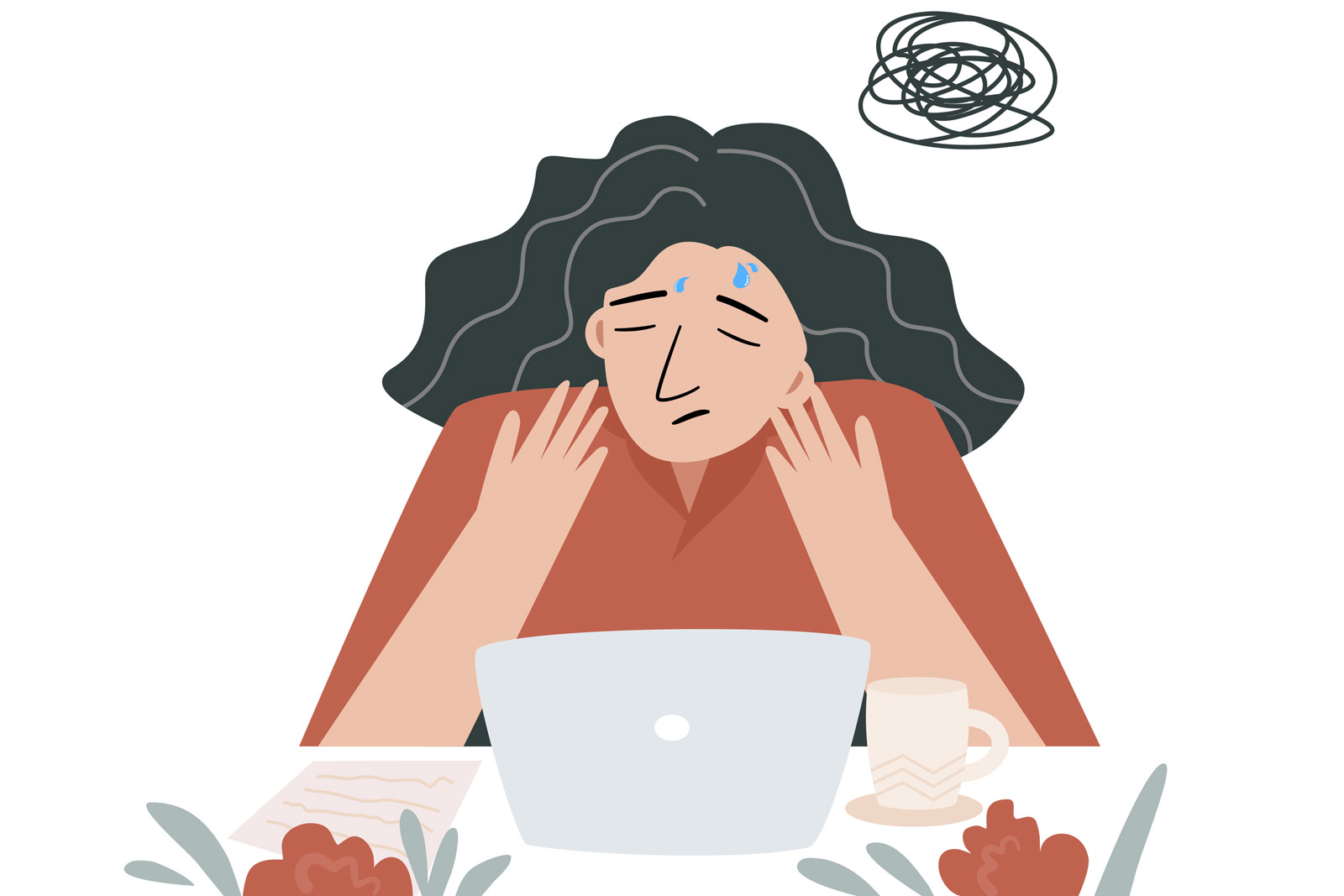 Unterzuckerung Eine junge Frau unterzuckert