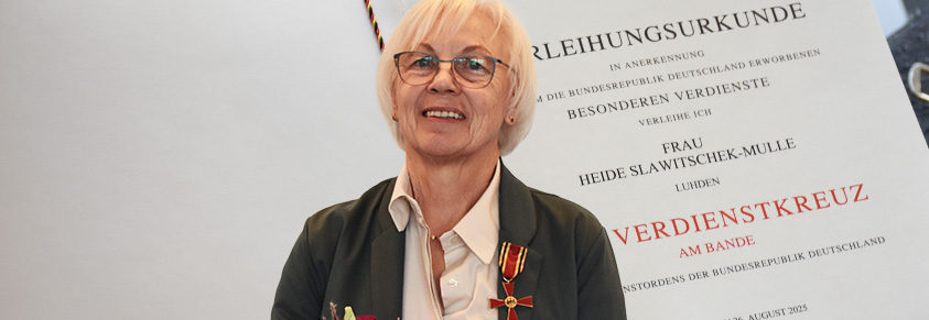 Bundesverdienstkreuz für Heide Slawitschek-Mulle