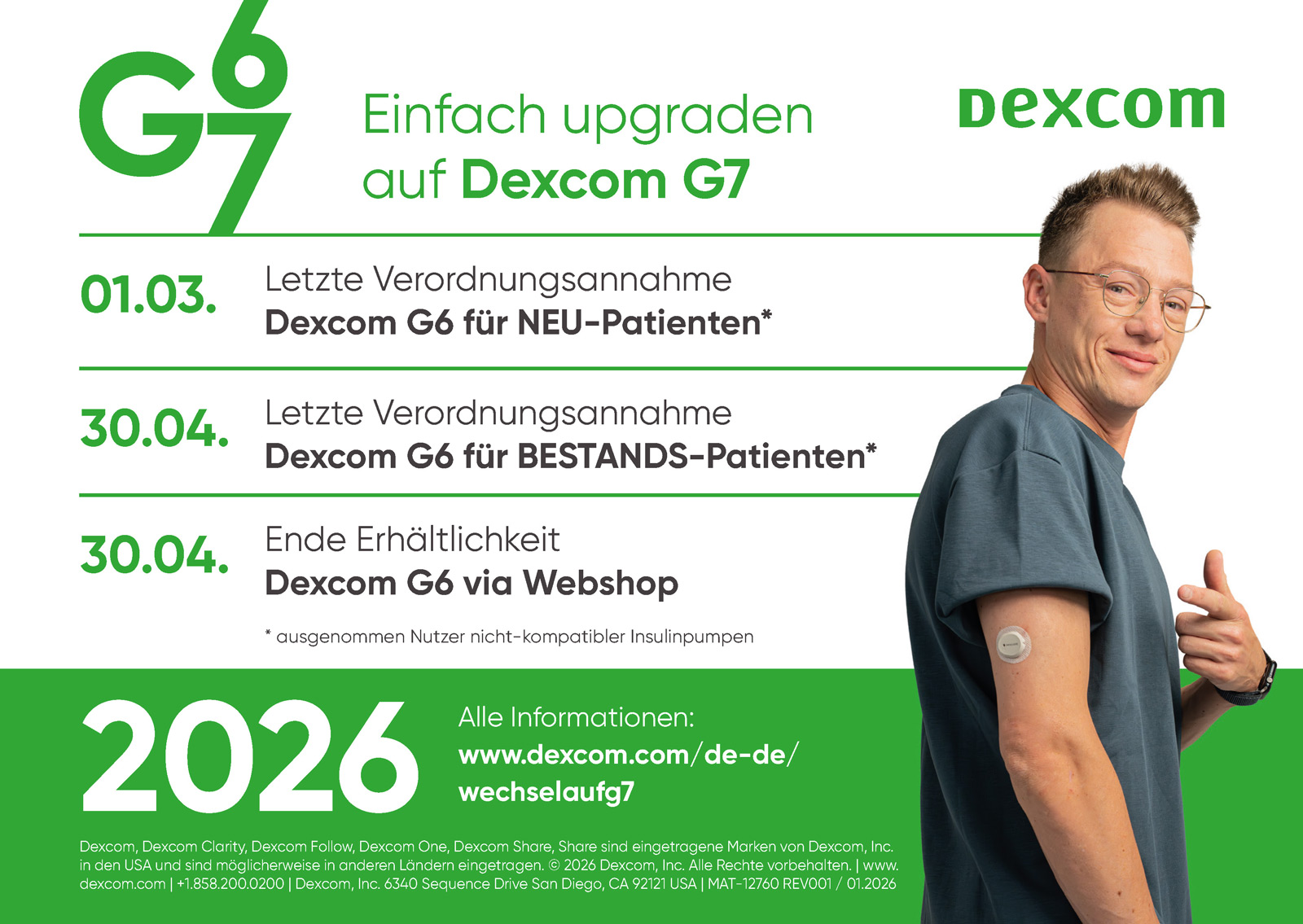 Infocard Dexcom G6