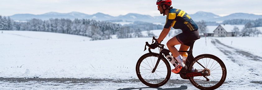 Sven Glass on Tour durch Eis und Schnee