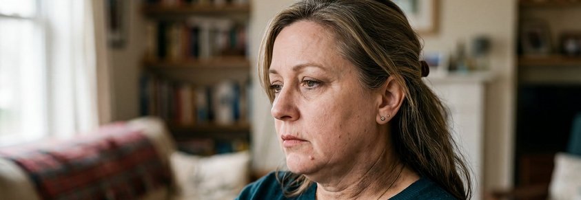 Eine offensichtlich an T2D erkrankte frustrierte Frau