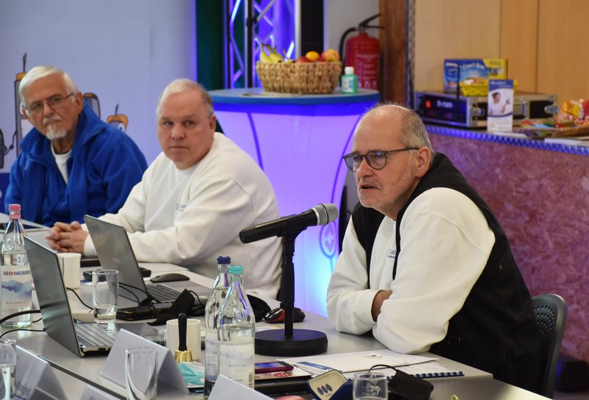 Arnfred Stoppok Ein Bild von Arnfred Stoppok bei der Eröffnung der Fortbildung